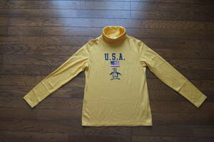 ◇　Munsingwear　マンシングウェア　◇　 ＵＳＡプリント　タートルネック　長袖シャツ　◇　size L 