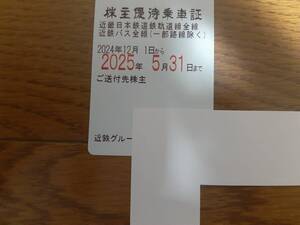 【送料無料・レターパックプラス】近鉄　株主優待乗車証 (電車・バス定期券式) 女性名義