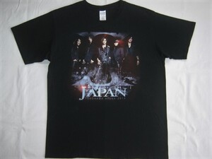 ★古着 X JAPAN WORLD TOUR 2014 at YOKOHAMA ARENA 2914年 横浜アリーナ USAデザインTシャツ(フォト) XL 黒 YOSHIKI TOSHI ツアーバンド★