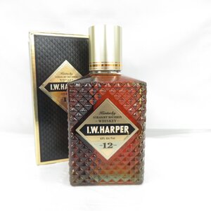 1円~ 【未開栓】I.W. HARPER IWハーパー 12年 ウイスキー 750ml 43% 箱付 11752074 0122