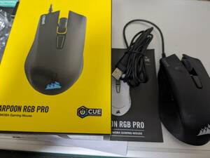 CORSAIR HARPOON RGB PRO FPS/MOBA Gaming Mouse／ Thermaltake　Thegamingmouse Black V2２台セット