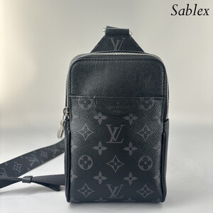 【超極美品/RFID】LOUIS VUITTON ルイヴィトン タイガラマ アウトドア スリングバッグ ボディバッグ M30741 ショルダーバッグ ブラック