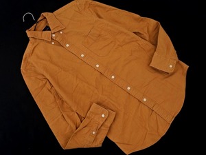 AMERICAN EAGLE アメリカンイーグル SLIM FIT ボタンダウン 長袖 シャツ sizeS/キャメル ◇■ ☆ ekc6 メンズ