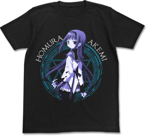 【新品/公式】魔法少女まどか☆マギカ XLサイズ 暁美ほむらTシャツ/BLACK- 公式グッズ colleize