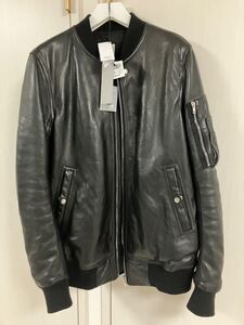 【新品】23AW Rick Owens 最高級ラムスキンレザー ボンバージャケット　Classic flight jacket