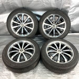 C ノーマルタイヤ付き 17×7J +55 5H 114.3 ロクサーニ EX BYRON STINGER バイロン スティンガー タイヤ＆ホイール 4本 215 55R17