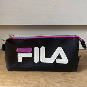 【未使用】FILA フィラ ポーチ 黒 ブラック 送料600円