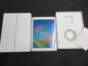 ★☆10038　iPad 第5世代 Wi-Fi＋Cellularモデル 128GB A1823(MP272J/A) シルバー 〇判定☆★