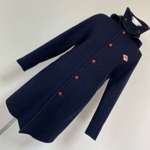  【DANTON/ダントン】WOOL MOSSER フード付きロングコート フレディ アンド グロスター FREDY & GLOSTER ネイビー レディース サイズ36