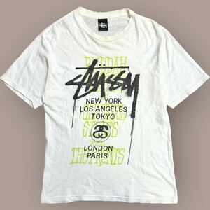 雰囲気系 STUSSY 00s メキシコ製 ロゴTシャツ boro ボロ Sサイズ