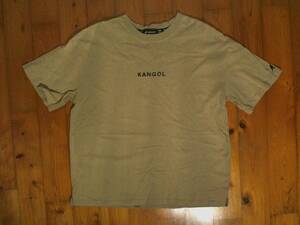 ☆難有☆カンゴール☆KANGOL☆オーバーサイズ 半袖Tシャツ コットンＴシャツ L カーキベージュ