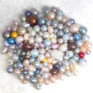 1円〜!!大量!!◆パールおまとめ500ct◆d 真珠 アコヤ 淡水 ベビーパール 宝石 片穴 両穴 pearl w1 す25