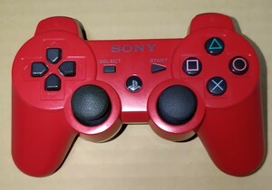 PS3コントローラー　レッド　　プレステ3　DUALSHOCK3　 SONY