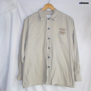 atmos（アトモス） / 背中 バック 刺繍 / リネン混 ワークシャツ MADE IN JAPAN