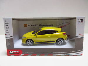 1/43 ルノー メガーヌ Renault Megane coupe　ミニカー　イエロー