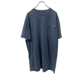 Dickies 半袖 無地 ポケット Tシャツ L ディッキーズ コットン ブラック 古着卸 アメリカ仕入 t2405-3239