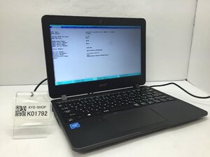 ジャンク/ Acer TravelMate B117-M Intel Celeron N3060 メモリ4.1GB ストレージ無し 【K01792】