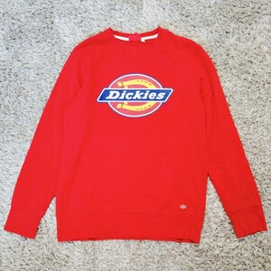 Ｓ／Dickies　メンズ　スウェット トレーナー 長袖　赤　レッド