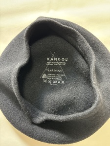 【美品】KANGOL カンゴール ハンチング 帽子 ウール 黒ブラック キャップ ベレー帽 ハット