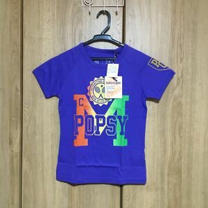 【新品】ポプシーチャム◆半袖Tシャツ(紫xテニス)◆サイズM(150)◆3300円がお得！◆他サイズ在庫あり