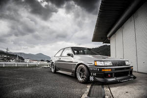 復刻　ＡＥ86レビン　前期・後期対応　ＮＡＷＯＲＫＳフロントバンパー　イニシャルＤ　ドリフト　ＢＭ杯　※国内生産