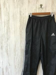 C132at451☆【00s Y2K ヴィンテージ ウィンドパンツ】adidas アディダス 黒 S