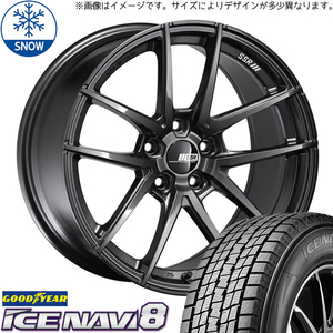 245/40R18 スタッドレスタイヤホイールセット GRヤリス etc (GOODYEAR ICENAVI8 & SSR REINER 5穴 114.3)