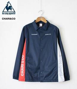 未使用【 CHARI&CO × le coq sportif 別注 】撥水 防風 ボンディング コーチジャケット M QC582163CO 定価\26,000 チャリ&コー ルコック