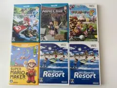 Wii U ゲームソフト 6本セット　まとめ売り