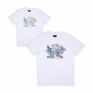 RIPNDIP Tシャツ Nerm Paradise UV tee 半袖 プリント ストリート ホワイト　 Mサイズ リップンディップ