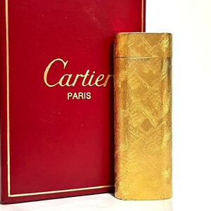 １円スタート Cartier カルティエ ライター ガスライター ゴールド オーバル 喫煙具 ローラーガスライター ローラー式 2318