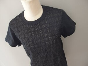 トリココムデギャルソン★半袖Ｔシャツ★カットソー★未使用★花柄レース★ブラック★Mサイズ★tricot COMME des GARCONS