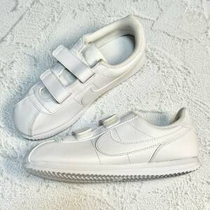 22.0cm 新品未使用 NIKE CORTEZ BASIC SL PSV ナイキ コルテッツ キッズ スニーカー シューズ ベルクロ ホワイト 白 箱無し 正規品