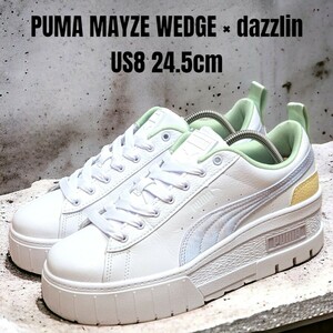 希少コラボ PUMA × dazzlin プーマ メイズ ダズリン 24.5cm　レディーススニーカー　厚底スニーカー　PUMAスニーカー　PUMA厚底