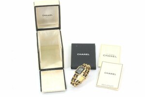 CHANEL シャネル プルミエール Mサイズ クォーツ ゴールドカラー レディース 腕時計 箱有 2103-HA