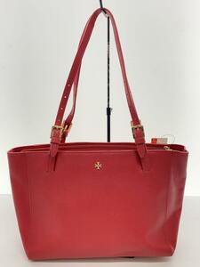 TORY BURCH◆トートバッグ/レザー/RED