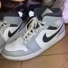 Air Jordan 1 Mid Grey White/Anthracite