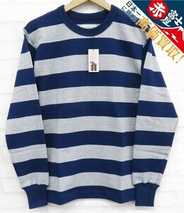 7T8682/未使用品 WEST RIDE HEAVY BORDER LONG TEE ウエストライド 長袖ヘビーボーダーTシャツ