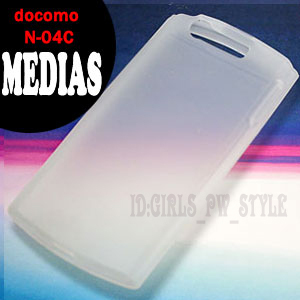 最安送料120円 docomo MEDIAS N-04C シリコンケース カバー 透明 クリア