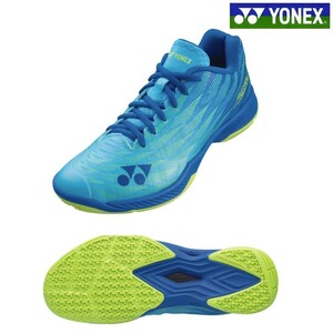 【SHBAZ2M(470) 25.0】YONEX(ヨネックス) バドミントンシューズ　パワークッション エアラスZメン　シアン　新品未使用　2023年8月発売