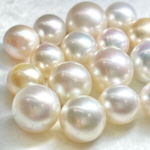 1円〜!!●南洋白蝶真珠おまとめ201ct●d 約40.2g 約10-14.5mm 真珠 pearl パール ルース 裸石 宝石 ジュエリー jewelry 片穴 両穴 w4 マ69