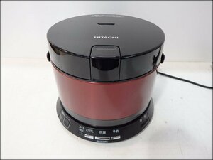 美品 HITACHI/日立◆おひつ御膳/RZ-WS2M◆IH炊飯ジャー 2合炊 打込鉄釜 メタリックレッド