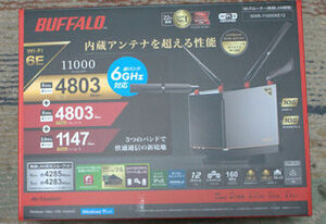 BUFFALO WXR-11000XE12 Wi-Fiルーター AirStation Wi-Fi 6E対応 （11ax） 6GHz対応 4803＋4803＋1147Mbps トライバンドルーター 