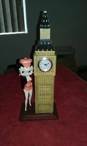 ベティちゃん　ベティ　ベティ・ブープ　Betty Boop　限定　レア　入手困難 フィギュア　人形 時計　ビッグベン　イギリス