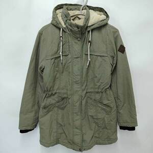 【中古】エディー・バウアー 裏フリース ジップ ジャケット パーカー PS カーキ レディース Eddie Bauer アウター