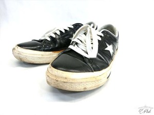 CONVERSE コンバース　ワンスター　レザー スニーカー black US8