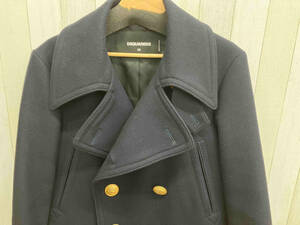 DSQUARED2 S71AA0413 DOUBLE BREASTED PEACOAT ピーコート　サイズ　50 ネイビー