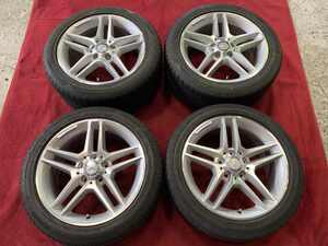 ベンツCクラスW204　AMG　Fr7.5J-17+47　112　5HBS　トランザT001　225/45R17　Rr8.5J-17+58　112　5HファルケンFK453245/45R17　4本セット