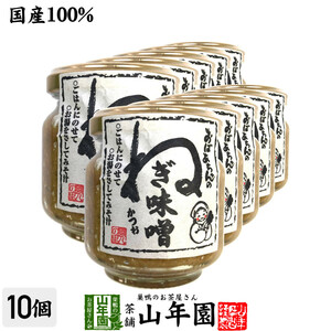 国産 おばあちゃんのねぎ味噌 100g×10個セット ごはんのお供 お湯をさして味噌汁お茶 送料無料