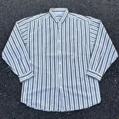 80s Deluxe clothing ストライプシャツ ヴィンテージ インド綿